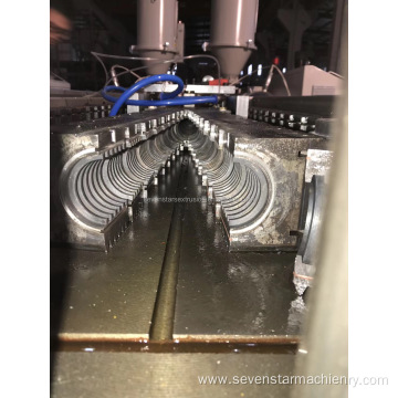 PP pe plastic corrugated hose dewatering hose machine line
